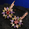 AAAA Luxury Crystal Stud Earrings Jewelry Glamour Women Wedding Anniversary Exquisite Gift Earrings Jewelry Accessories