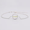 August Stones Natural Peridot Charm Bracelets 925 Sterling Silver Chain Mini Olivine Lucky Gift Fine Jewelry Women #c050b