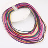 AE-CANFLY Multilayer Necklace Rope Choker Bib Statement Long Necklace for Women 1L5002