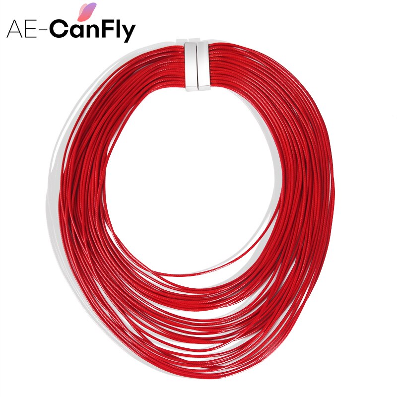 AE-CANFLY Multilayer Necklace Rope Choker Bib Statement Long Necklace for Women 1L5002