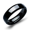 Trendy Stainless Steel Couple Ring Classical Black Gun Plated Men Women Jewelry Minimalist Finger Rings OGJ479H