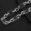 AENSOA Punk Miami Cuban Choker Necklace Steampunk Men Neck Jewelry Vintage Metal Acrylic Chain Chunky Chain Necklace for Women