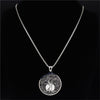 AFAWA 2022 Tree of Life Stainless Steel Statement Necklace for Women Silver Color Necklaces &amp; Pendants Jewelry joyas N4017S02