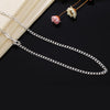 AGLOVER  925 Sterling Silver 16/18/20/22/24/26/28/30 Inch 2mm Side Chain Necklace For Woman Man  Wedding Jewelry Gift