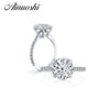 3 Carat Round Cut Zircon Engagement Ring 925 Sterling Silver Ring Party Anel Aneis Anillos for Women