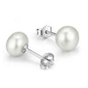 Genuine 925 Sterling Silver Stud Earring 100% Natural Cultured Pearl Earring Jewelry Stud Earring for Women