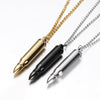 ALLICEONYOU Unique Can Be Opened Bullet Pendant Necklace for Men Male Accessories Pack Perfume Link Chain Hip Hop Gift For Women