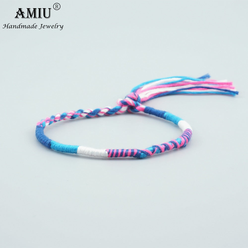 Jewelry Cotton Friends Bracelets Anklet Bracelets Bohemia Style Weave Woven String Handmade Bracelet For Women and Men