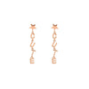 AMORE Letters Earrings for Women Gold Silver Color Long Drop Earrings 2022 Trend Jewelry Accessories Gift 11.11