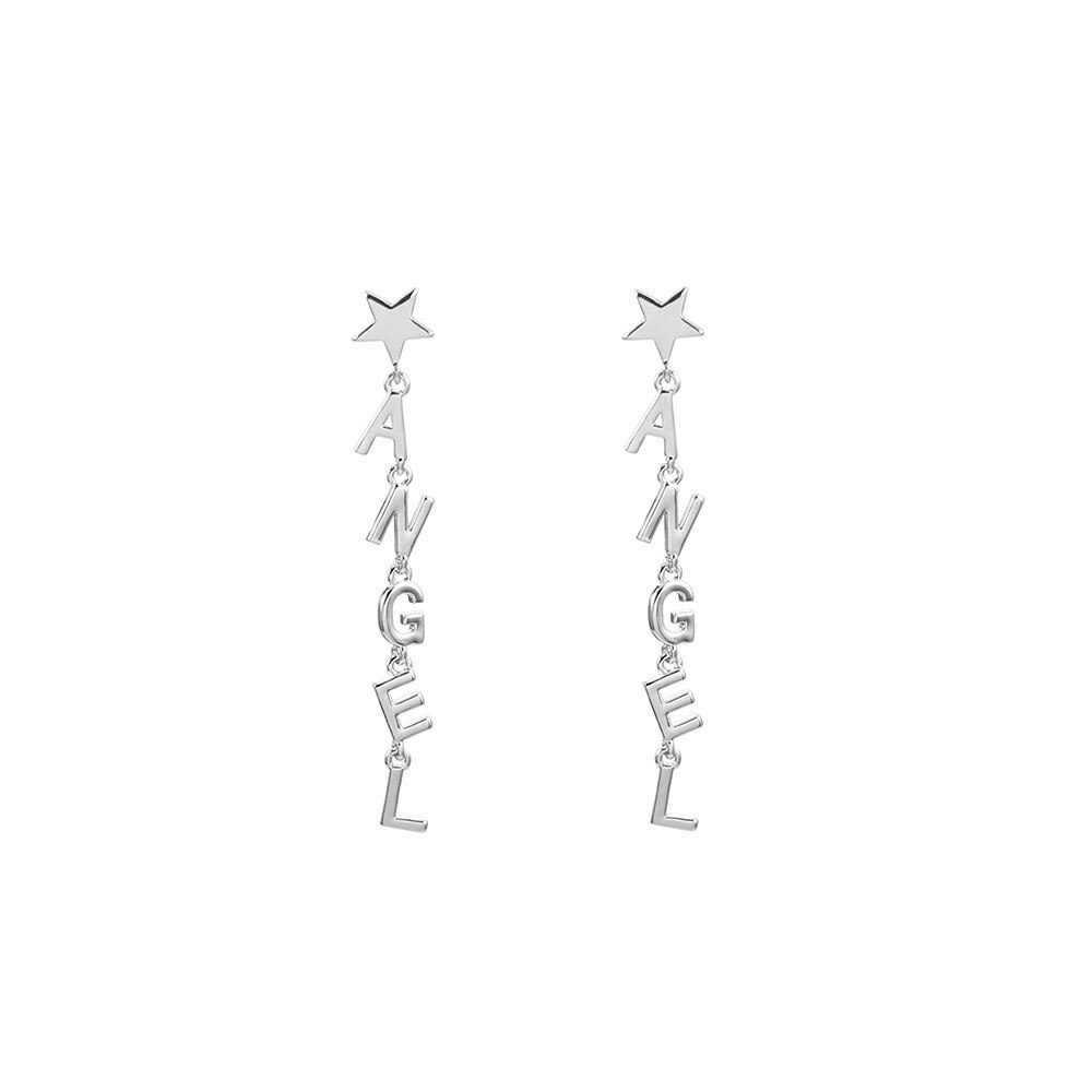 AMORE Letters Earrings for Women Gold Silver Color Long Drop Earrings 2022 Trend Jewelry Accessories Gift 11.11