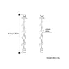 AMORE Letters Earrings for Women Gold Silver Color Long Drop Earrings 2022 Trend Jewelry Accessories Gift 11.11