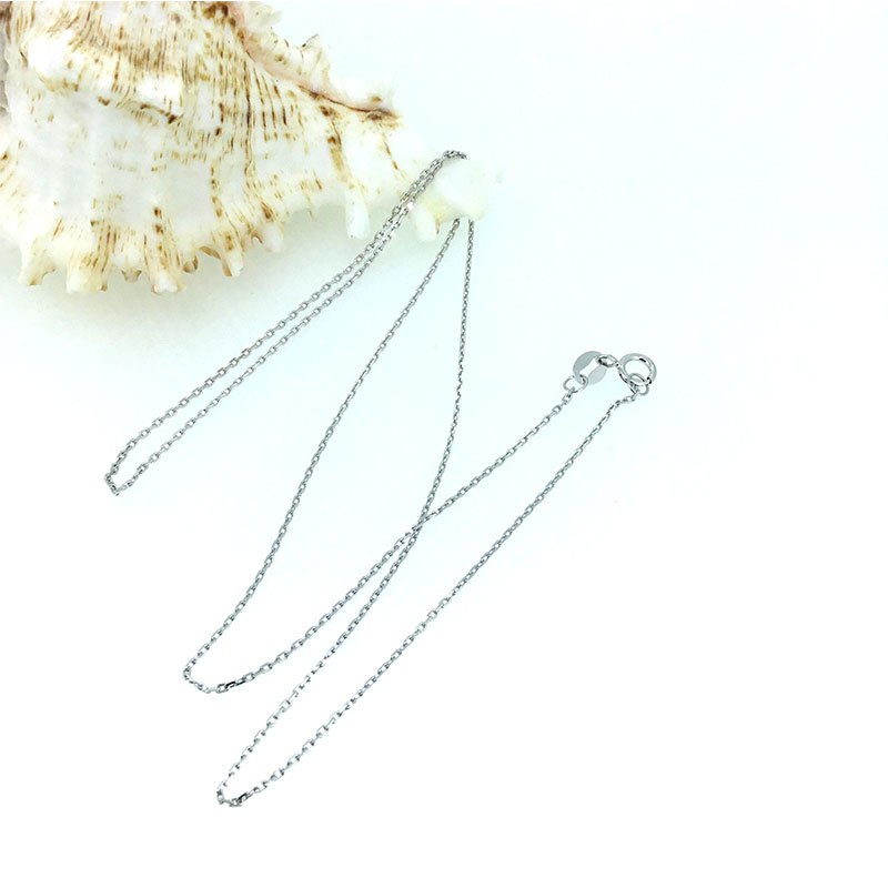 ANI 18K Rose Gold (AU750) Chain Necklace for Women Engagement Wedding Jewelry Cross Chain for Pendant 16 inches or 18 inches