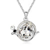 Jewelry Sale Limited Collares Mujer rhodium Plated Snail Crystal Necklace Crystals from Austria #99360