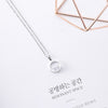 2020 Korean Simple Personalized Circles Pendants Necklace For Women Girl Collar Elegant Silver Necklace Fashion Jewelry