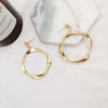 Vintage Exaggerated Metal Geometric Big Circle Dangle Earrings Gold Silver Fringed Long Earring For Women Party Jewelry