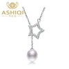 9-10mm Natural pearl necklace 925 sterling silver necklace pendant for women real pearl jewelry necklace