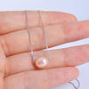 925 sterling silver pearl necklaces pendant 7-8mm natural pearls jewelry