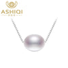 925 sterling silver pearl necklaces pendant 7-8mm natural pearls jewelry