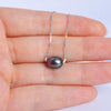 925 sterling silver pearl necklaces pendant 7-8mm natural pearls jewelry