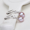 Authentic 925 sterling silver earring 8-9mm Natural Pearl Drop Earrings AAA ZC for Women Gift Drop shipping
