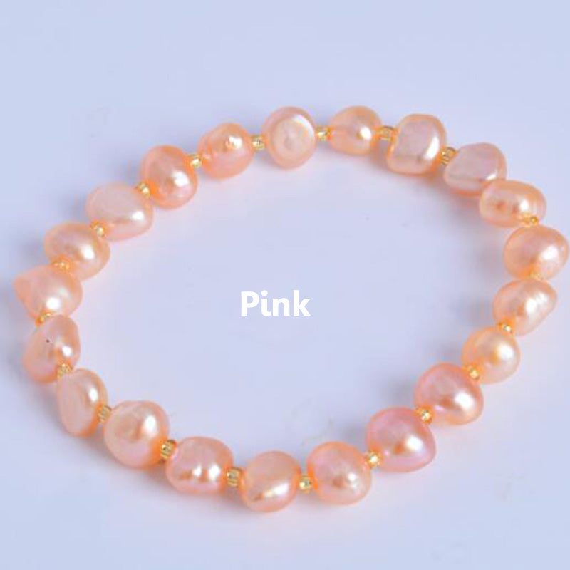 Pearl bracelets for women Multi Color Baroque Pearl Crystal Beaded Bracelets & Bangles FI jewelry gift