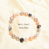 Pearl bracelets for women Multi Color Baroque Pearl Crystal Beaded Bracelets & Bangles FI jewelry gift