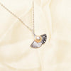 Natural Pearl Neckalce 925 Solid silver Ginkgo leaf Pendant Fine Jewelry for women Christmas gift