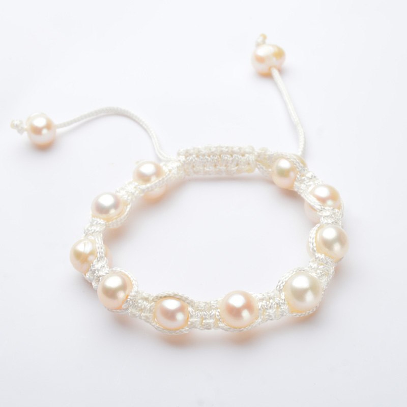 Natural Genuine Pearl Lucky Charm Tibetan Bracelets For Women Handmade Knots colour Black Rope Christmas Gift
