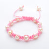 Natural Genuine Pearl Lucky Charm Tibetan Bracelets For Women Handmade Knots colour Black Rope Christmas Gift