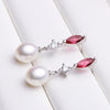 Real Natural Pearl drop Earrings Fine jewelry for Women gift