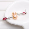 Real Natural Pearl drop Earrings Fine jewelry for Women gift
