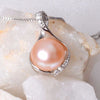 Real Natural pearls necklace & Pendants 925 sterling silver 9-10mm pearl jewelry