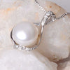 Real Natural pearls necklace & Pendants 925 sterling silver 9-10mm pearl jewelry