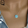 ASQUEEN 15 Styles New Cute Nature Opal Stone beads Necklace Pendants Gift For Women Girls necklace