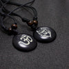 AUM OM Ohm Hindu Buddhist Hinduism Yoga India Yak Bone Carving Pendant Necklace Amulet Lucky Gift Tribal Jewelry