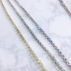 AWAYTR Sexy Leg Rhinestone Chain for Women Jewelry Accessories with Rhinestones Gold Silver Body Chains Boho Style Jewelry Belts