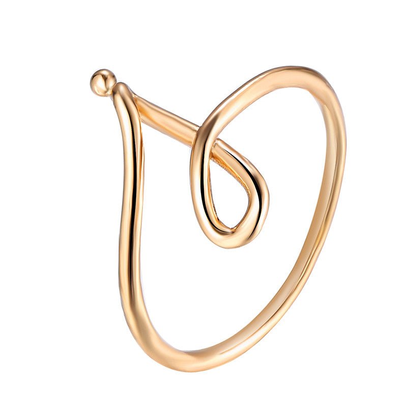 New Fashion Lover Friends Name Letter Ring for Women Men Simple Size 8 Custom Rings for Anniversary Engagement Jewelry