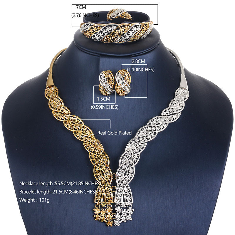 Women Jewelry Sets Fashion Bridesmaid Jewelry Set Gold Color Costume Habesha Jewellery Ethiopian Wedding Jewelry Set