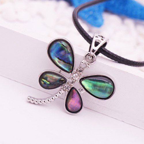 Abalone Shell Dragonfly Chokers Necklaces For Women Vintage Bohemian Collar Costume Jewelry 2020 Dropshipping