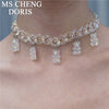 Acrylic Chain Necklace Bohemian Summer Plastic Clear Chain Collar Necklaces &amp; Pendants Women Jewelry Drop Shipping