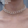Acrylic Chain Necklace Bohemian Summer Plastic Clear Chain Collar Necklaces &amp; Pendants Women Jewelry Drop Shipping