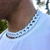 Acrylic Chain Personality Exaggerated Necklace for Men and Women 15mm White Acrylic Jewelry Super Thick