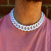 Acrylic Chain Personality Exaggerated Necklace for Men and Women 15mm White Acrylic Jewelry Super Thick