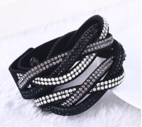 Top Brand Luxury Women Watches Fashion Casual Female Reloje Diamond Wrap Around Leatheroid Bracelet Quartz Wrist Watch Clock