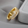 Adjustable Crocodile Rings For Women Gothic Crystal Zirconia Ring Animal Vintage Aesthetic Jewelry Birthday Gift bague femme