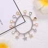 Adjustable Crystal Stars Beads Chain Bracelet For Women Silvery Mix Color Charms Bracelets For Girls 2022 Jewelry