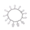 Adjustable Full Boy and Girl Charms Beaded Bracelet For Women Cute Gold Silvery Crystal Bracelets 2022 Jewelry Gift
