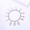 Adjustable Full Boy and Girl Charms Beaded Bracelet For Women Cute Gold Silvery Crystal Bracelets 2022 Jewelry Gift