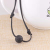 Adjustable Leather Chain Choker Necklace Shellhard Black Lava Rock Essential Oil Diffuser Pandant Necklaces Women Jewelry