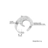 Adjustable Moon And Stars Shaped Pendant Rings For Women Crystal Female Finger Rings Gift For Girlfriend 2022 Jewelry
